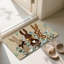 Paillasson beige 24 po x 36 po pour la décoration intérieure