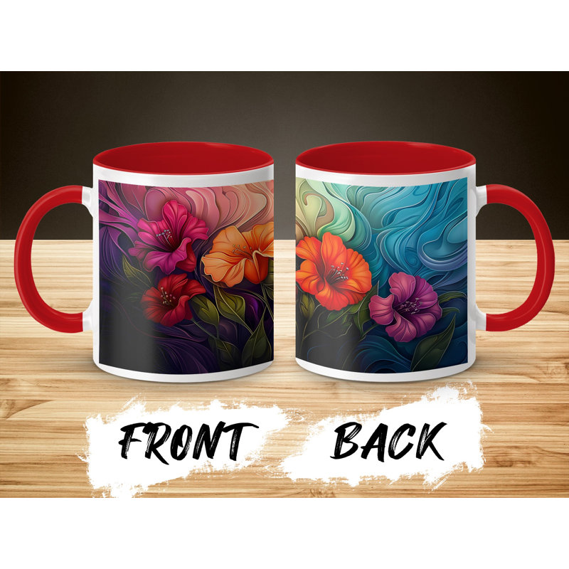 Ceramic Coffee Mug, Red