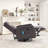 24.8" Wide Modern Manual Swivel Rocking Small Recliner Chair With 8-Point Massage Heating & Side Storage Pocket-1306071491