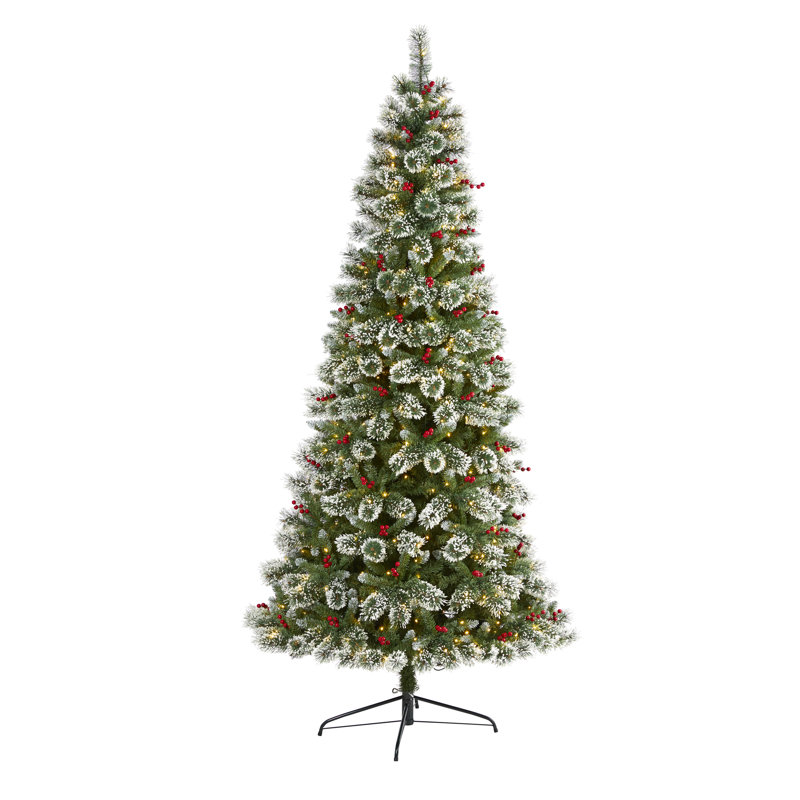 Lighted Artificial Christmas Tree, 8' H
