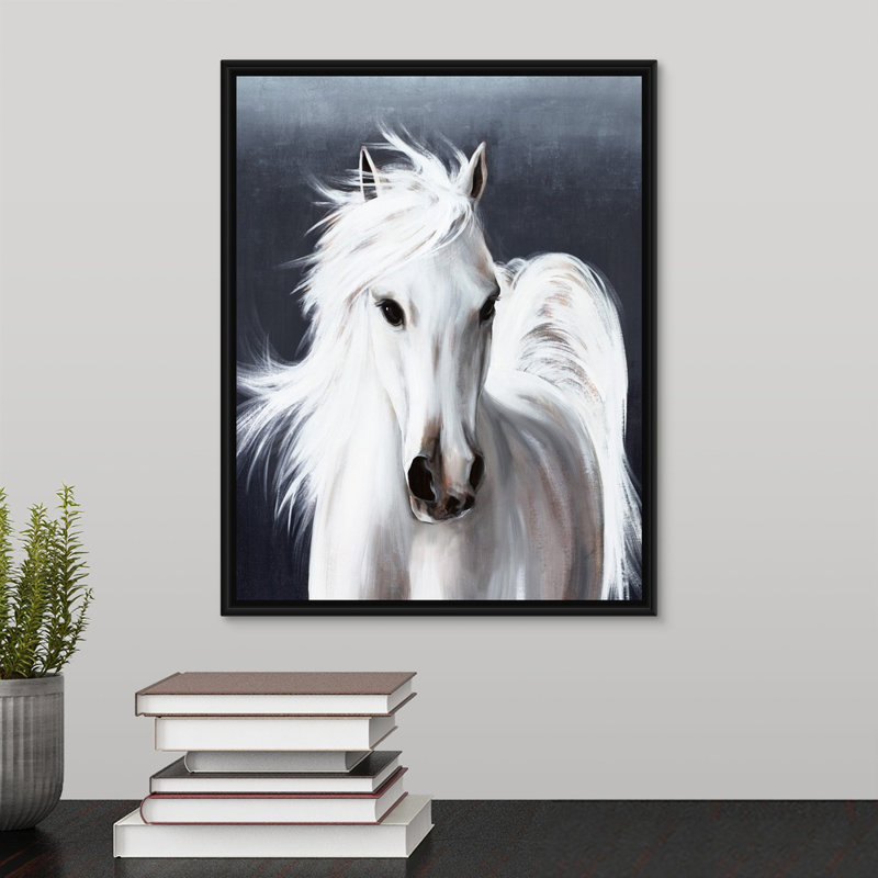 « dallas »-reproduction d’art sur toile, H 15,7 po x l 12,7 po x p 1,75 po, Cadre flottant noir