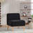 24.4" Wide Modern Upholstered Armless Chair With Rubber Wood Legs, Chenille Accent Chair For Living Room,Bedroom,Office And Reading Room.  Black-909353454