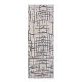 Abstract Area Rug in Ivory/Gray