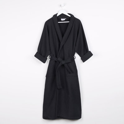 McPhail Waffle Weave Honeycomb Cotton Soft Plush Lightweight Unisex Adult Bath Robe