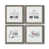 Toile avec cadre gris