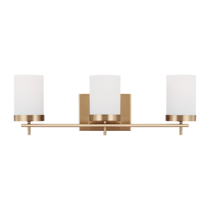 Dimmable Vanity Light, No, 3, Satin Brass