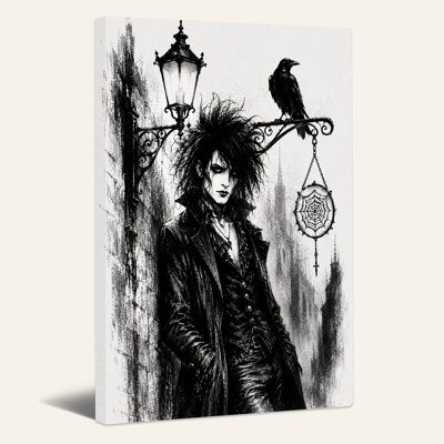 Art mural sur toile noir et blanc