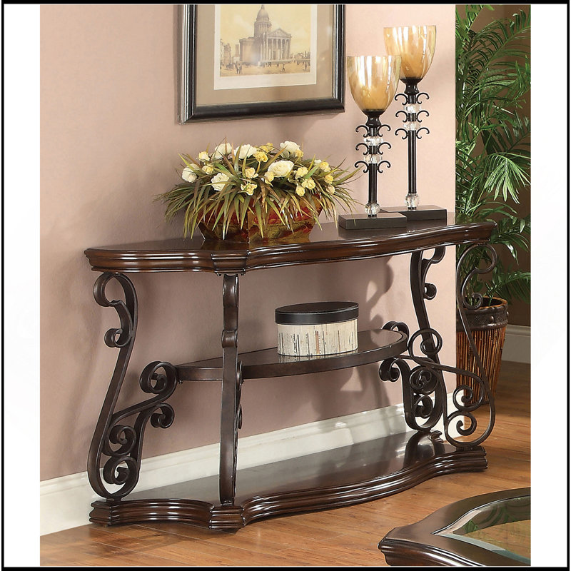 Console à 2 tablettes Gretta Merlot