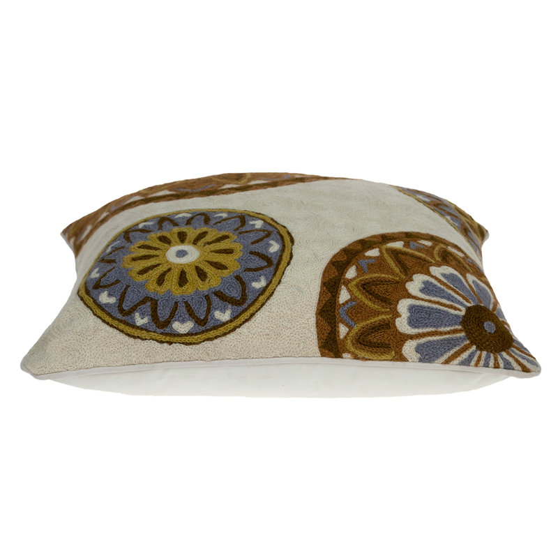 Cotton Reversible Throw Pillow