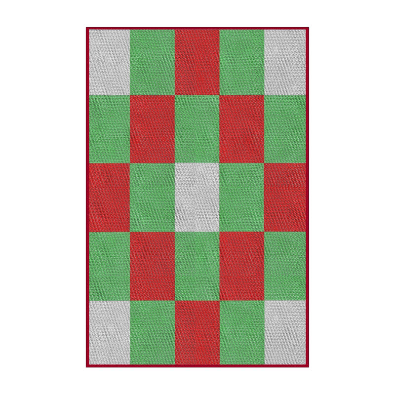 Tapis de zone verte à motif, Rectangle 3 pi x 5 pi