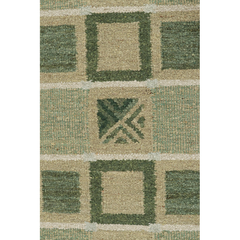 Scandinavian Wool Geometric Area Rug, Rectangle 10' x 14'