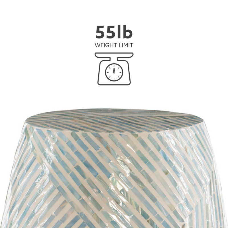 Dixon End Table, Light Blue