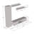 85" Modern Floating Wall Mounted Entertainment Center with 16-Color LED Lighting, High Gloss Finish-361064910