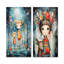 «Cute Childrens Christmas Decor I», ensemble de 2 reproductions d'art mural-1141737873-1141737878