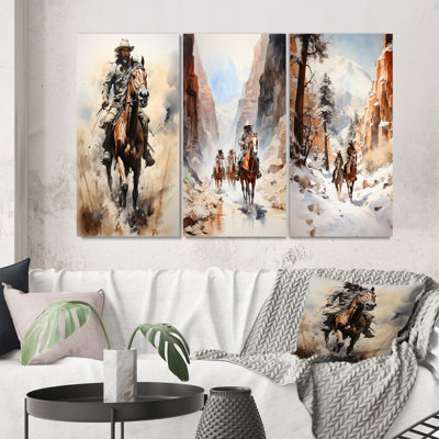 «Cowboy Prairie Wind», 3 pièces