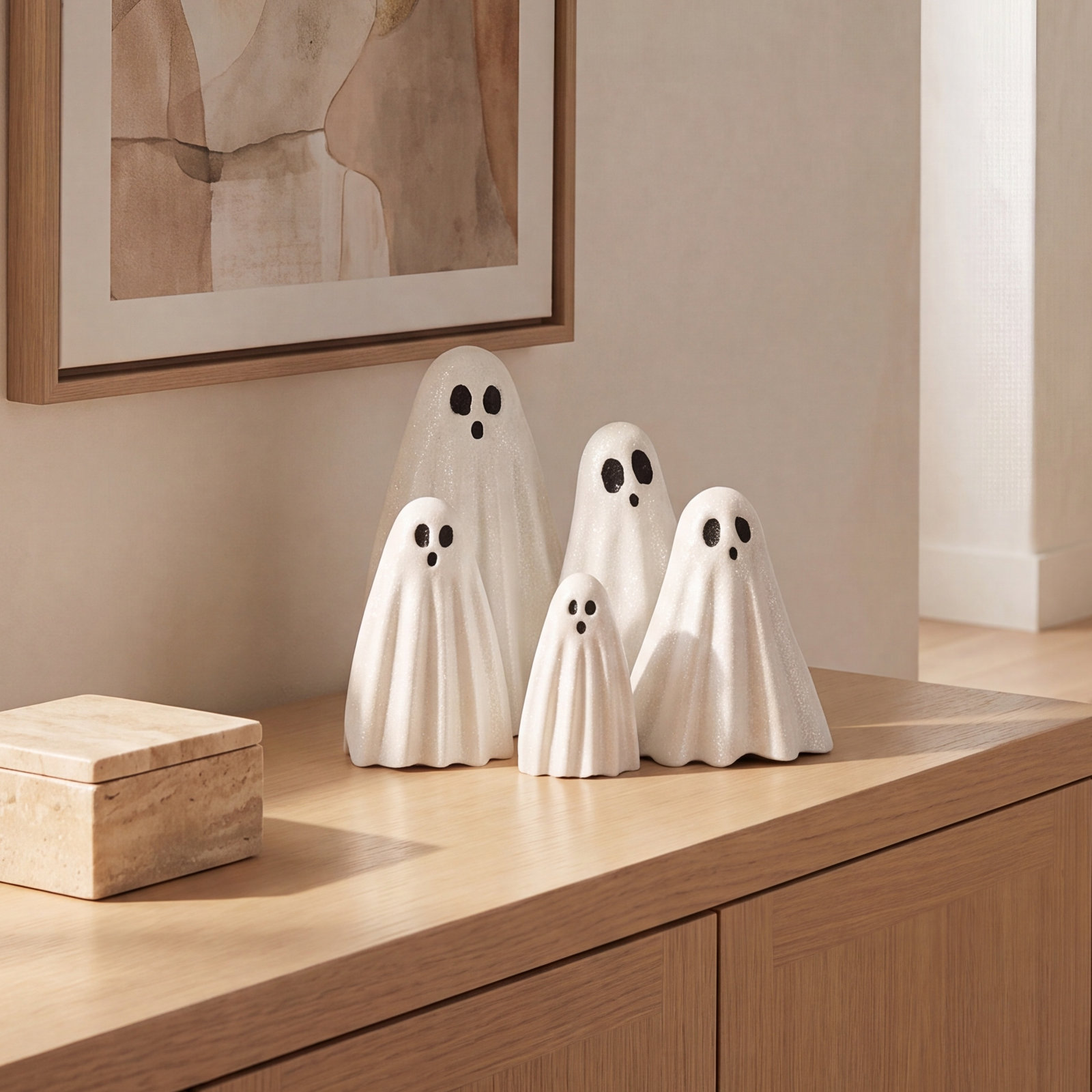 5-Piece Halloween Ghost Decor Set