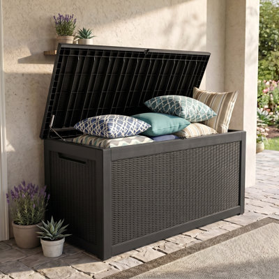 Emperic Design 67.7"L 260 Gallon Extra Large Water Resistant Resin Lockable Deck Box