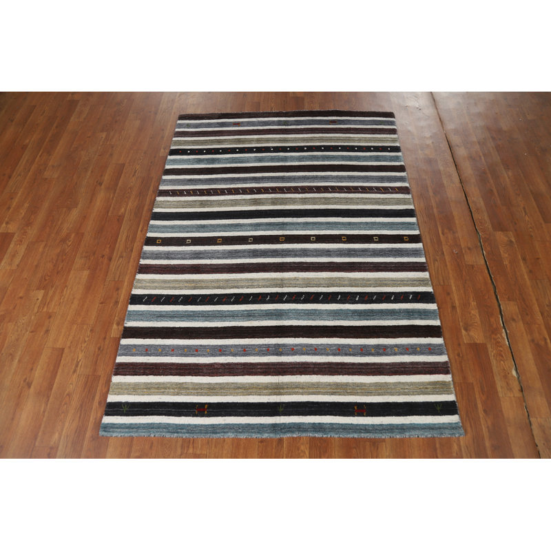 Striped Gabbeh Oriental Rug 4x6
