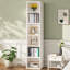 Bibliothèque à coins étroits 70,9 "à 6 niveaux pour salon, bureau, chambre à coucher-422913350