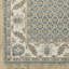 Tapis oriental rayé en nylon / polypropylène bleu / ivoire-353106363