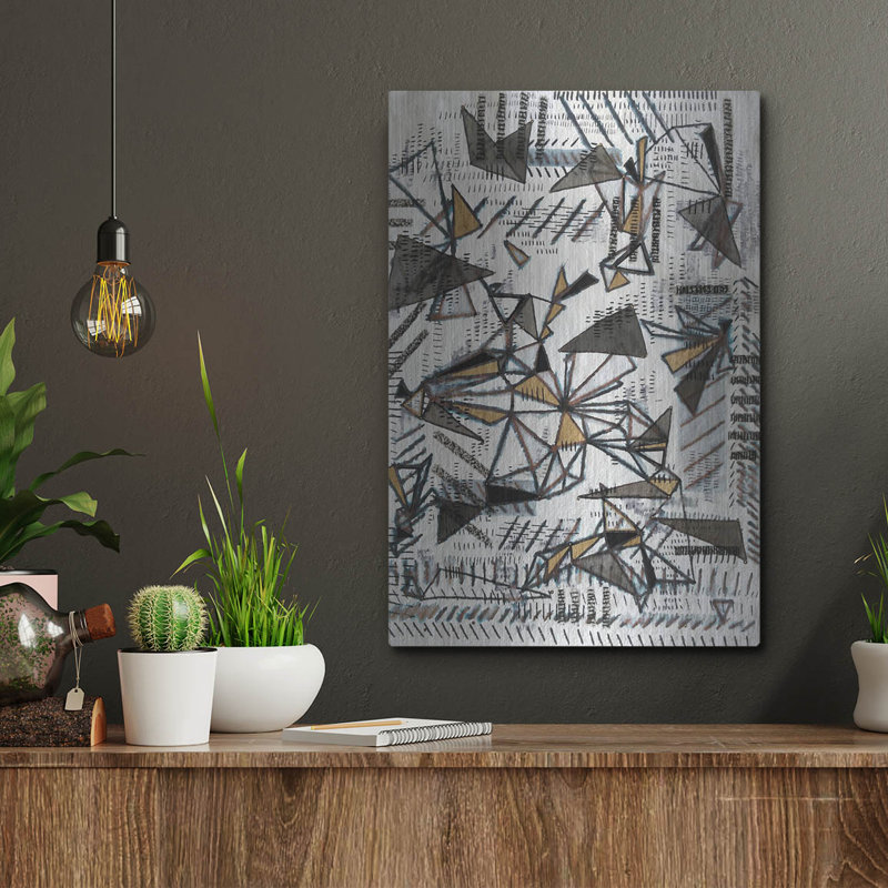  «Fractures of Light» par Lori Arbel, art mural en métal, 12 po x 16 po, H 16 po x l 12 po