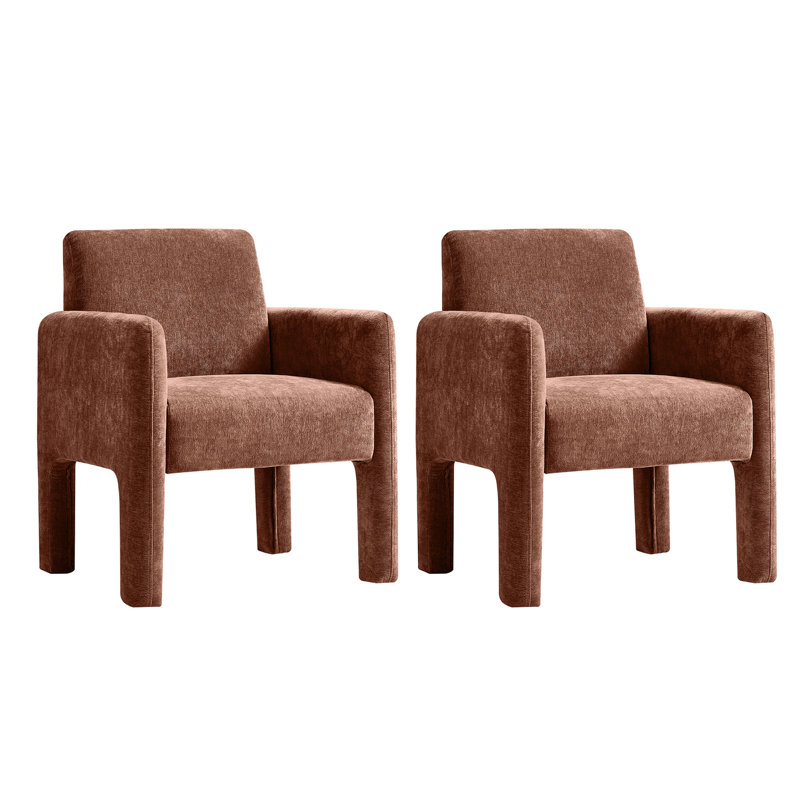 Chaise rembourrée Natalie, Rouille