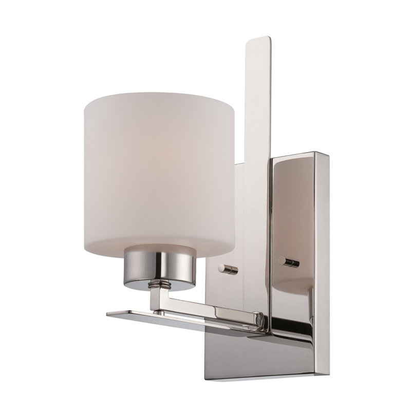 Garan Dimmable Bath Sconce, Polished Nickel