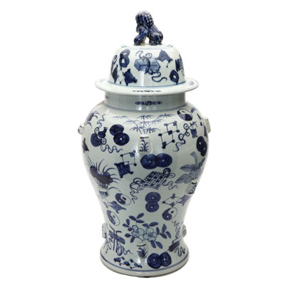 Porcelaine bleue et blanche Templ