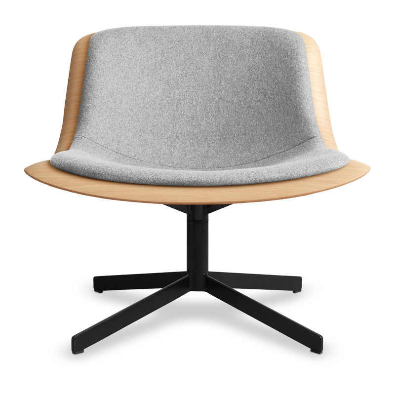Nonesuch Upholstered Swivel Accent Chair, Natural, Light Gray