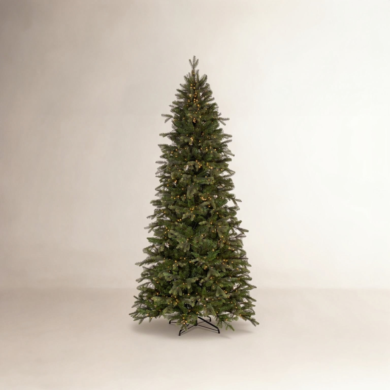 Slim Pre-Lit Fir Christmas Tree, 6.5 ft