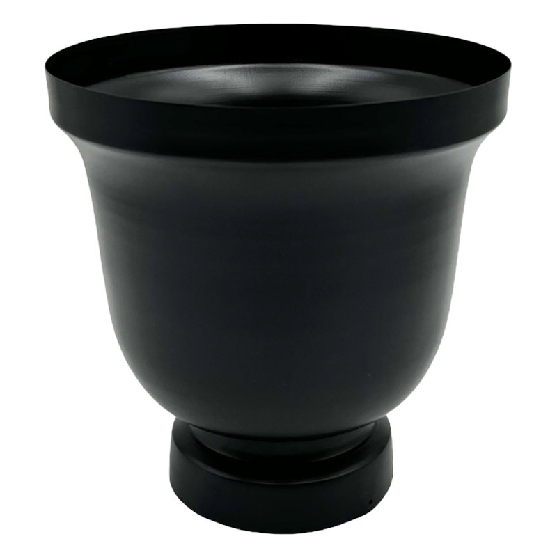 Decorative Handmade 8.5 inch Modern Flower Vase, Black