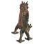 Statue de dragon dansant de lumière illuminée