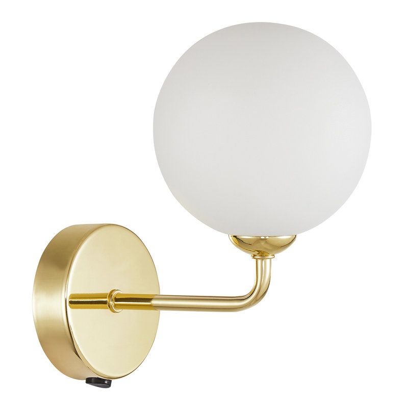 Armed Sconce, Polished Brass