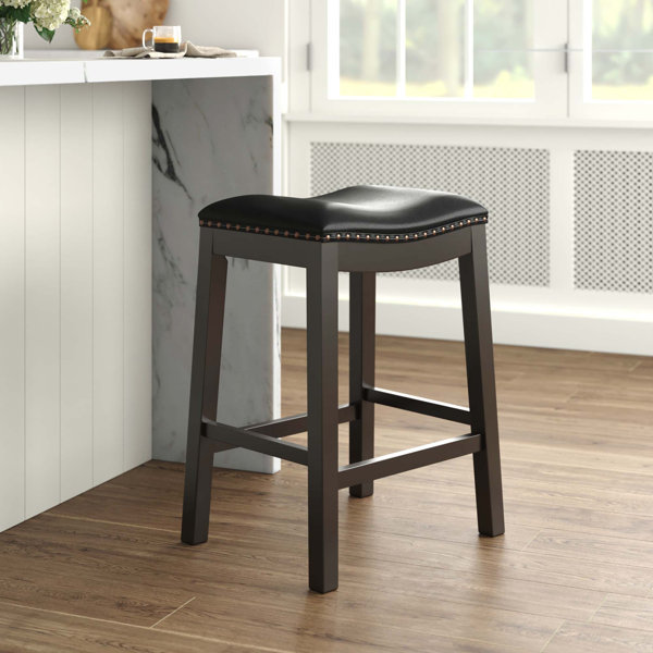 Lark Manor Oglethorpe Upholstered Counter Stool & Reviews | Wayfair