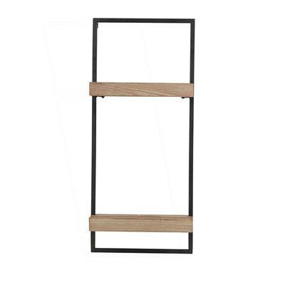 Industrial Style Wall Shelf With Two Shelves
