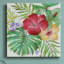 Fleurs tropicales - peinture sur toile tendue-2001563962