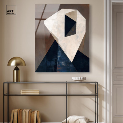 Faceted Form II Acrylic Print Modern Abstract Art by Art Remedy, Ready to Hang, 30 x 36