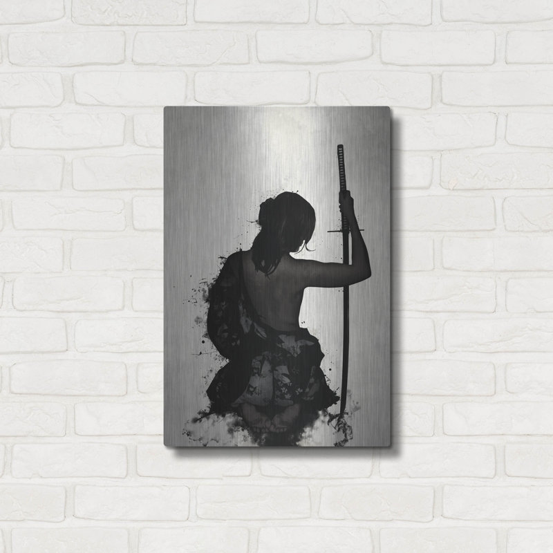 Gustafsson, sur aluminium brossé, H 24 po x l 16 po