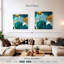 Filigrane Avery bleu sarcelle carré II-109140997