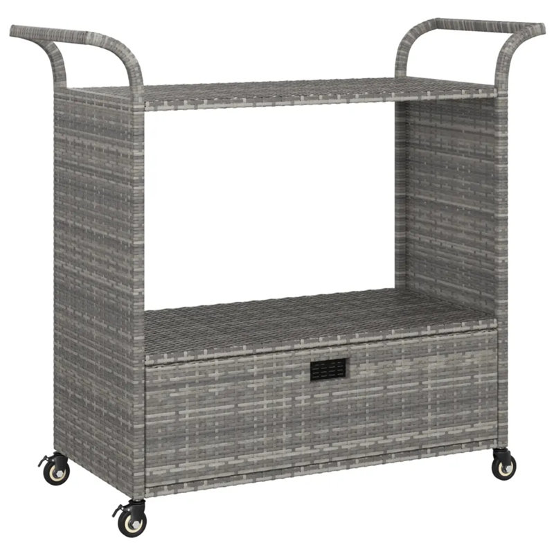 Serving Cart, Grey, Grey