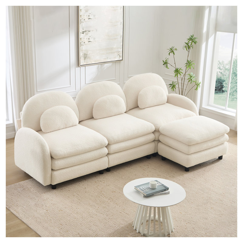 Canapé modulaire Teddy, Beige