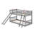 Twin Over Twin Bunk Bed With Convertible Slide And Ladder-1508243357