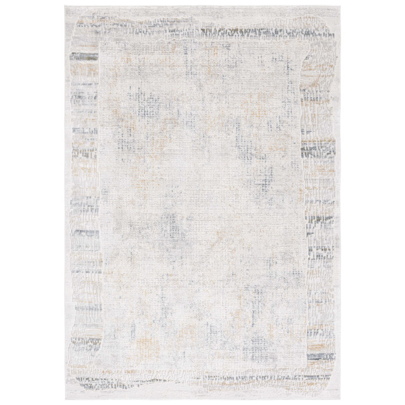 Tapis abstrait Pompeu Performance, Rectangle 5 pi 3 po x 7 pi 6 po
