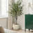 14.2'' Dia Textured Round Plant Pots, Off-white Large Plant Pot with Drainage Hole