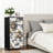 4 Drawer Dresser for Bedroom, Narrow Chest of Drawers, Wooden Top and Study Iron Frame 18"x37.5"-(WxH)