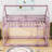 Twin Over Twin Wood Bunk Bed With Ladder, Guardrails And Roof Shaped Design-963208057