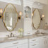 Ensemble de 2 miroirs muraux en forme de lignes uniques pour rehausser la beauté de l'espace, idéal pour le salon, la chambre à coucher, le couloir et le vestiaire
