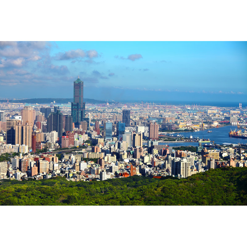 Kaohsiung Skyline - Wrapped Canvas Print, 30cm H x 46cm W