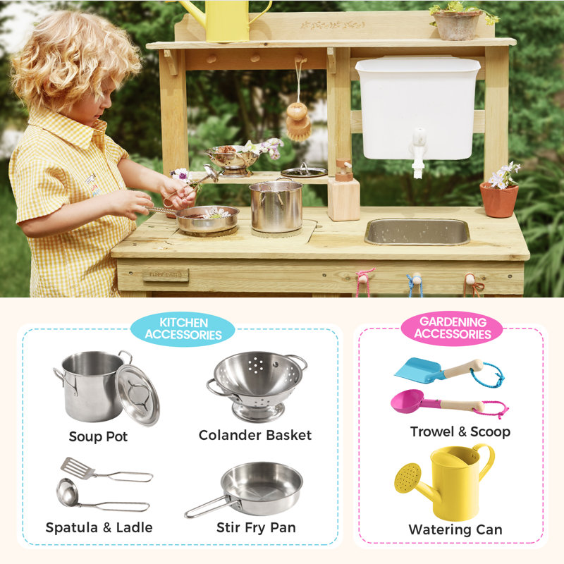 Tiny Land® DuoPlay Mud Kitchen & Reviews | Wayfair