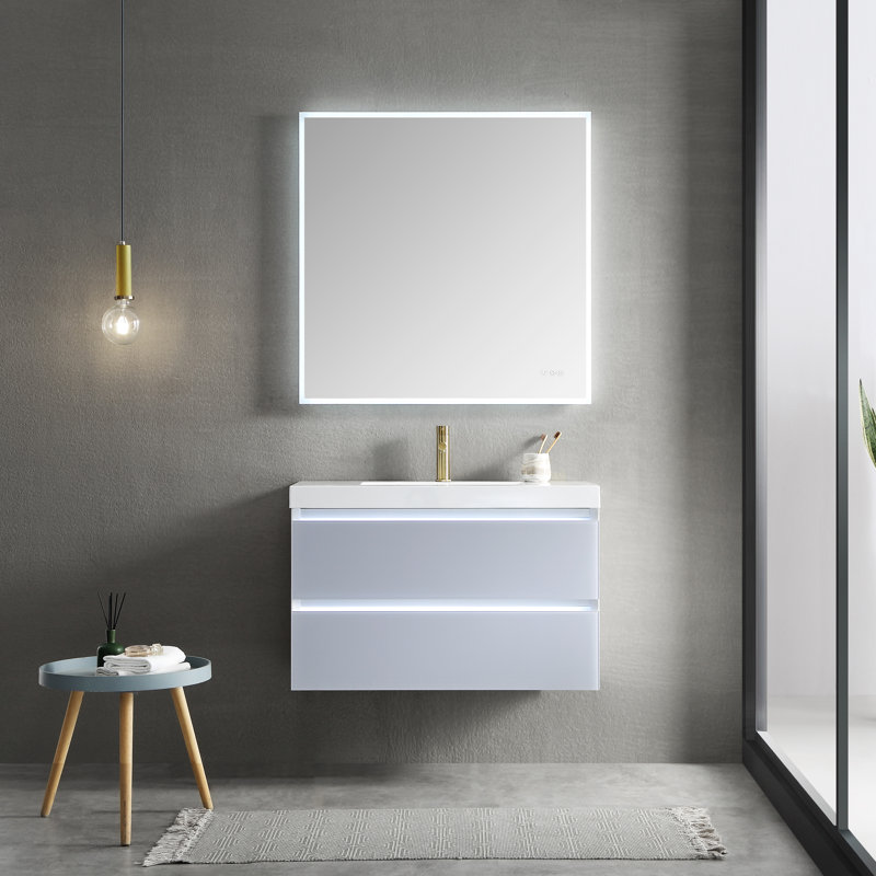 Miroir de salle de bain mural Ibanez, 36 po x 30 po